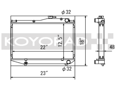 Koyorad alloy radiator - Toyota AE86 4age 84-87