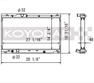 Koyorad alloy radiator - Honda Civic FK8 Type R 2017+