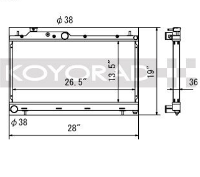 Koyorad alloy radiator - Forrester / Impreza / Outback / XV 00-17