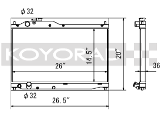 Koyorad alloy radiator - Honda S2000 AP1 & AP2 00-09