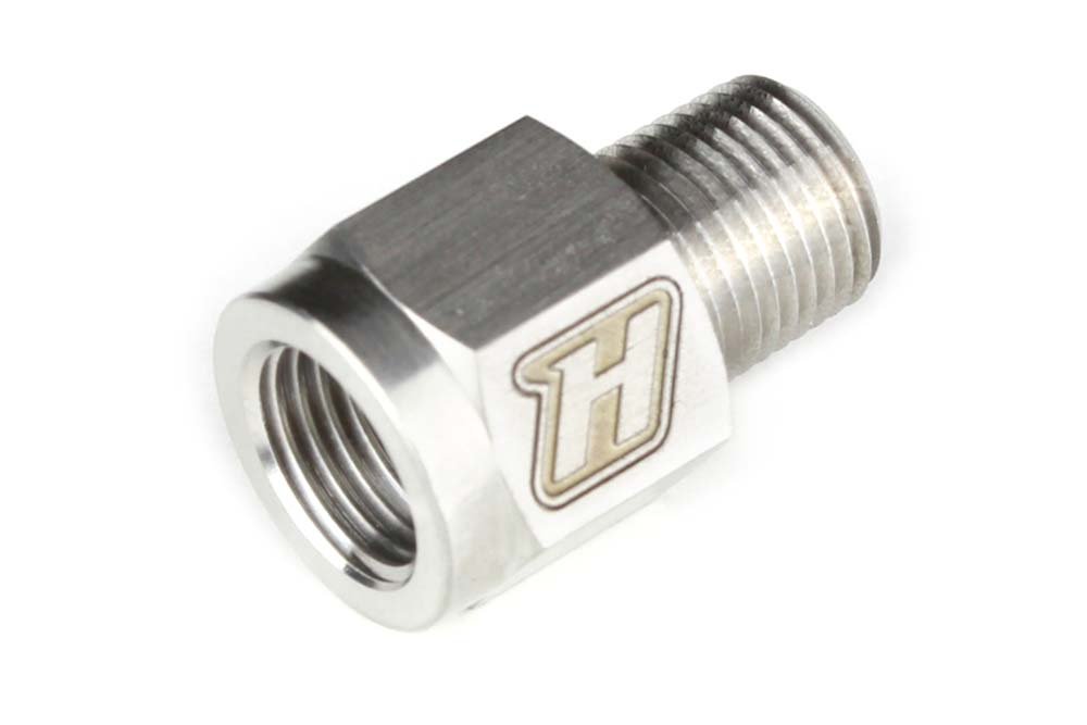 Haltech M10 x 1.0 to 1/8 BSPT Adaptor - Stainless Steel – view 2