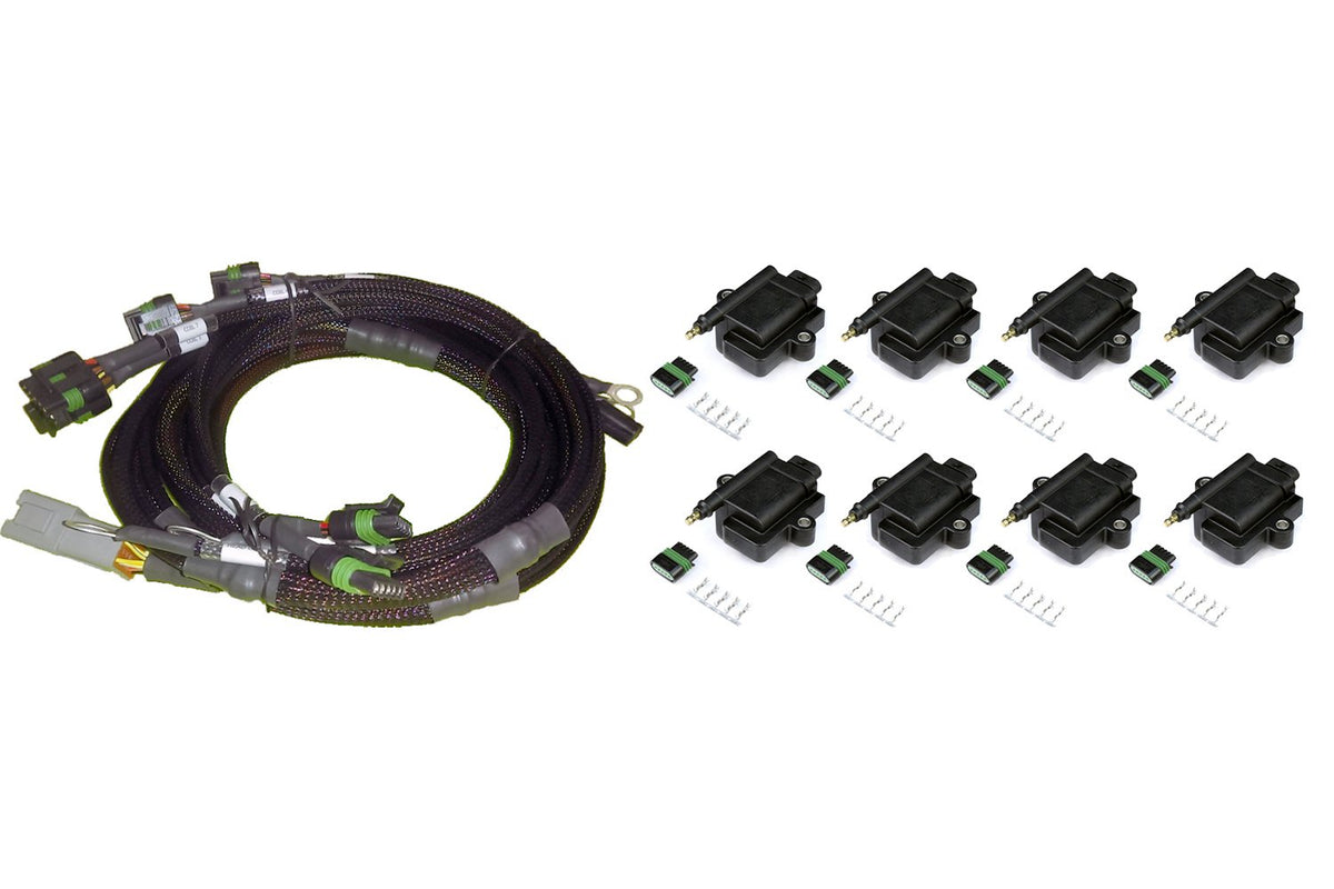 Haltech 8 channel Hi Output Ignition Coil & Harness Kit GM/Chrysler