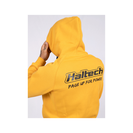 Haltech 'classic' hoodie - yellow