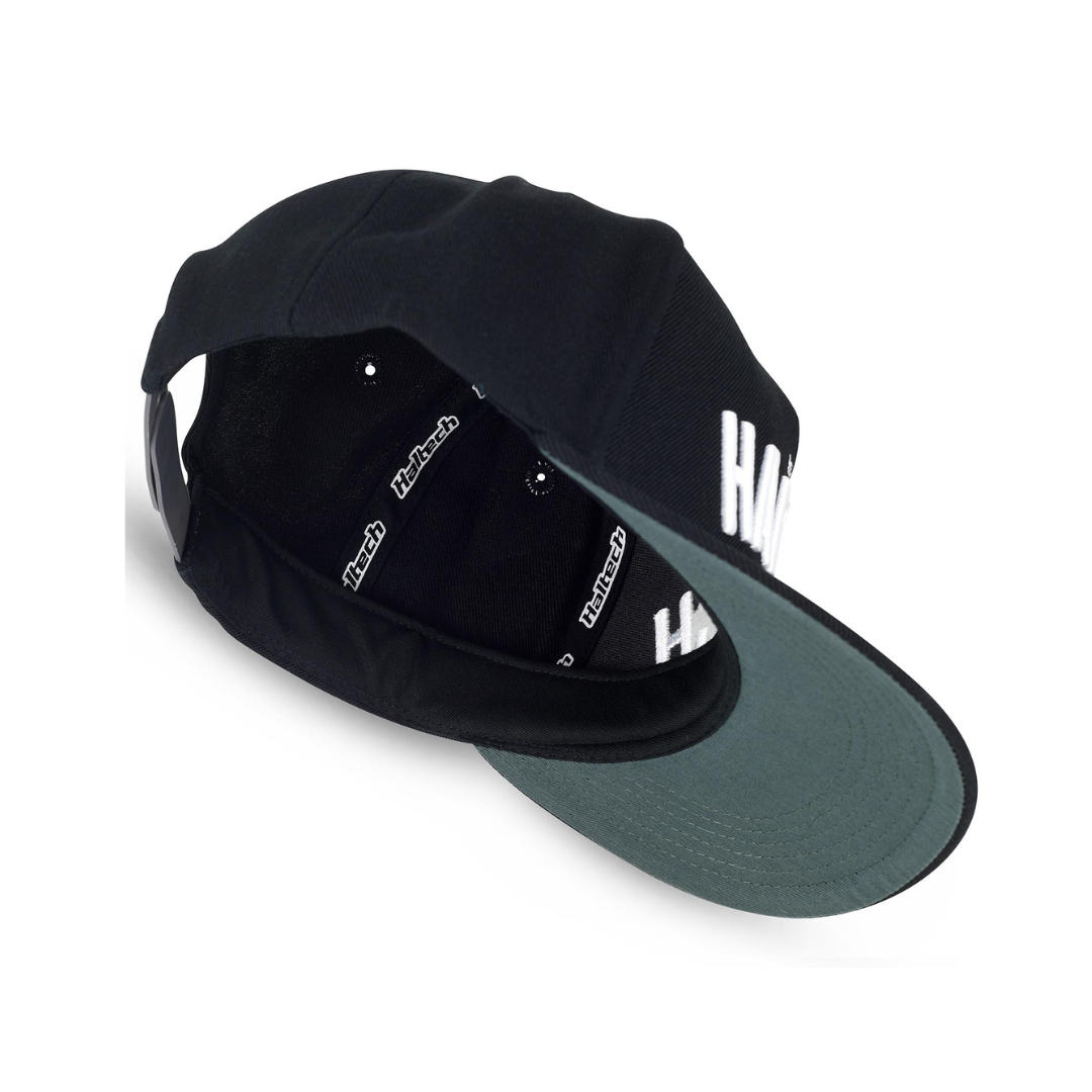 Haltech snapback hat - black with white