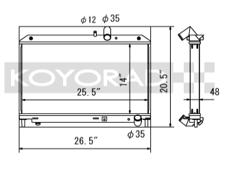 Koyorad alloy radiator - Mazda RX8 09-11