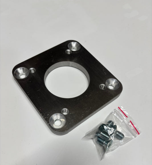 RB25DET front facing plenum to OEM throttle body adaptor (to replace 90/100mm t/b)